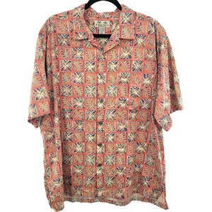 KONA Kai Trading Co Men's Casual Button Front Shirt Size XL Tropical Hawaiian